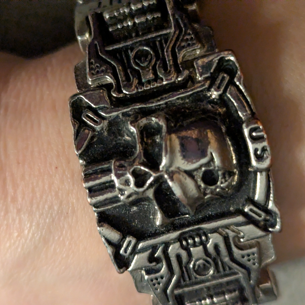 Silver Skull Bracelet
